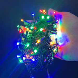 💡 LUZ LINEAL NAVIDEÑA EN BOLSA– CABLE VERDE (7 METROS / 100 BOMBILLOS)