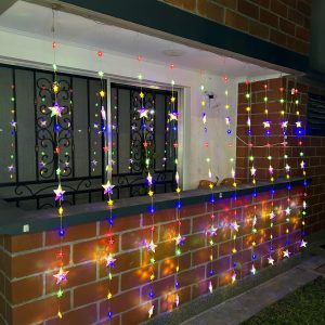 🌟 CORTINA DE ESTRELLAS (3mts Ancho*2mts Caida)