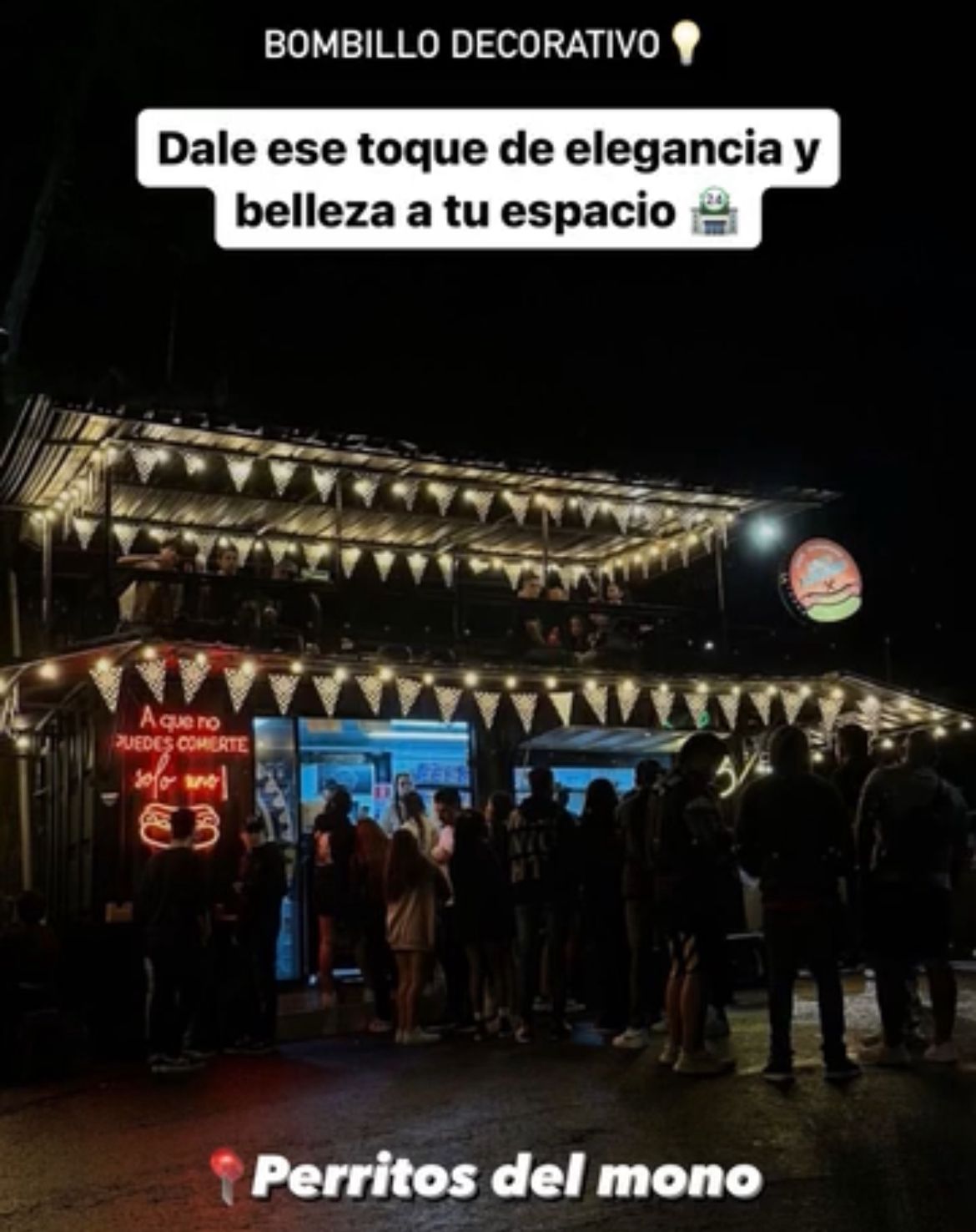 BOMBILLOS DECORATIVOS LINEALES CÁLIDOS (CABLE NEGRO)💡 - Imagen 5