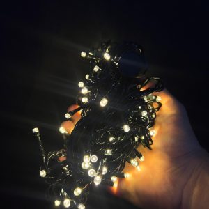 💡 LUZ LINEAL NAVIDEÑA TIPO AMERICANA – CABLE VERDE (11 metros)